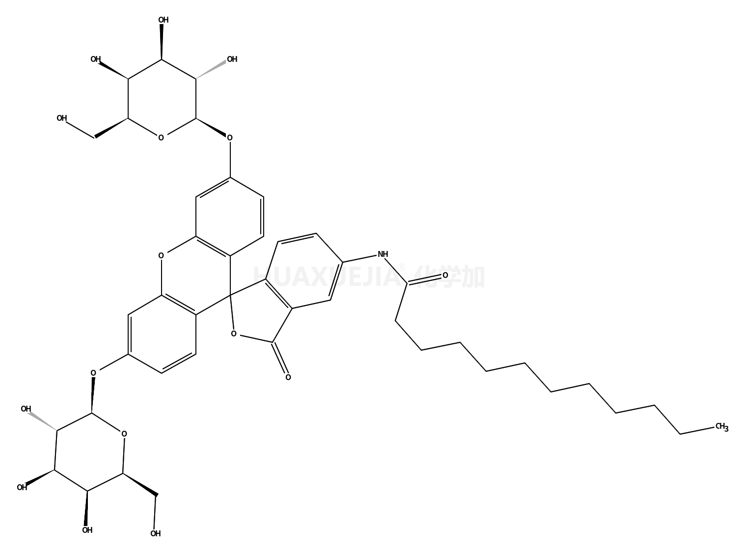 C<sub>12</sub>FDG  [5-Dodecanoylaminofluorescein Di-β-D-Galactopyranoside]