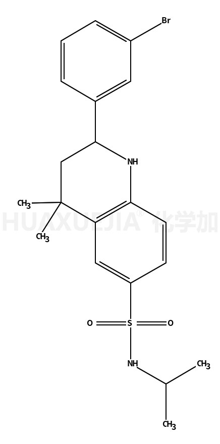 2-(3-Bromophenyl)-N-isopropyl-4,4-dimethyl-1,2,3,4-tetrahydroquinoline-6-sulfonamide