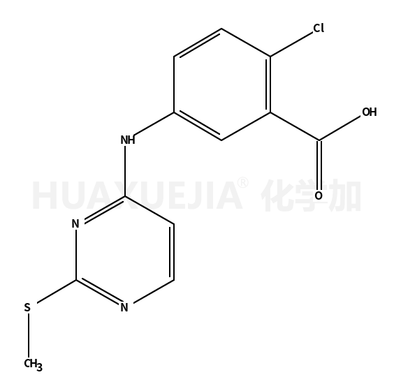 2-chloro-5-((2-methylsulfanyl-pyrimidin-4-yl)amino)-benzoic acid
