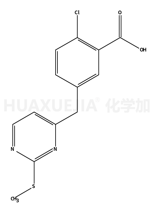 2-chloro-5-((2-methylsulfanylpyrimidin-4-yl)methyl)benzoic acid