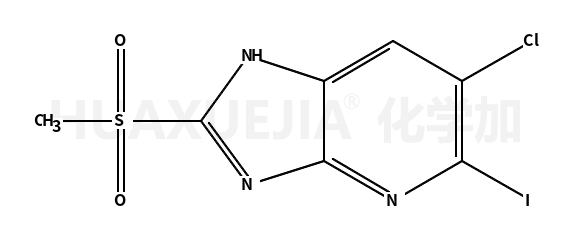 6-chloro-5-iodo-2-(methylsulfonyl)-1H-imidazo[4,5-b]pyridine