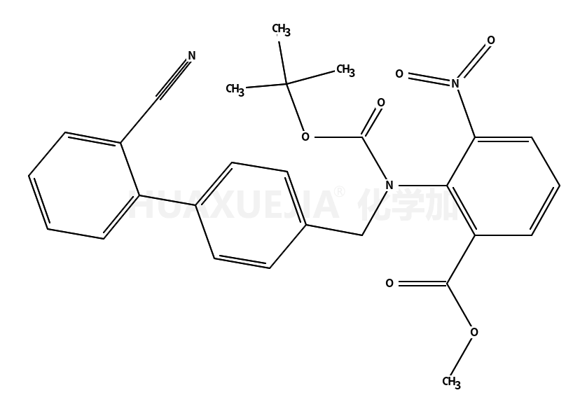methyl 2-[[4-(2-cyanophenyl)phenyl]methyl-[(2-methylpropan-2-yl)oxycarbonyl]amino]-3-nitrobenzoate