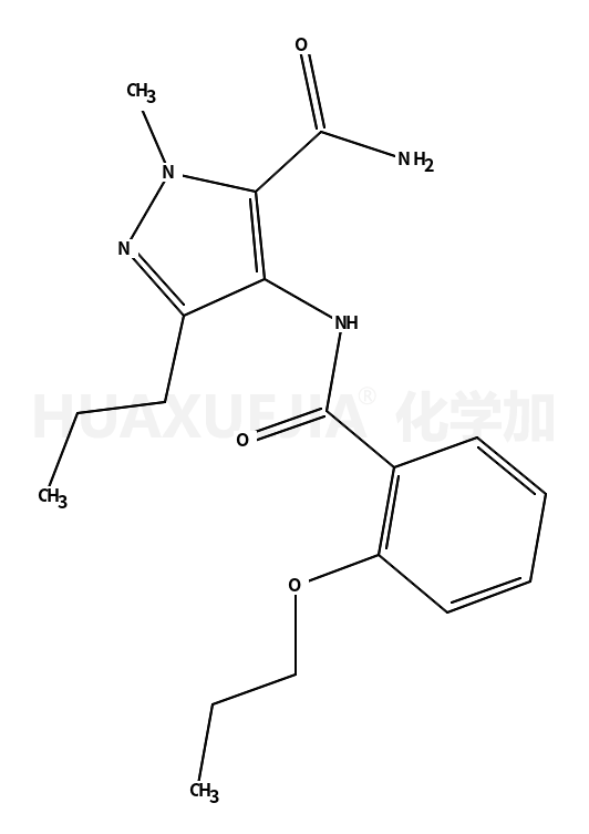 2-甲基-4-(2-丙氧基苯甲酰基氨基)-5-丙基-2H-吡唑-3-羧酰胺