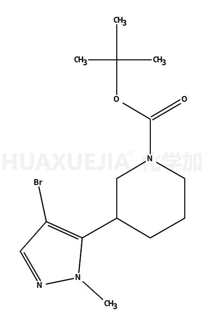 tert-Butyl 3-(4-bromo-1-methyl-1H-pyrazol-5-yl)piperidine-1-carboxylate