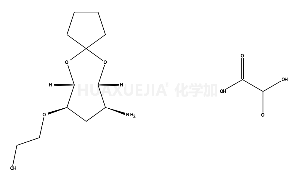 2-((3aS,4R,6S,6aR)-4-aminotetrahydro-3aH-spiro[cyclopenta[d][1,3]dioxole-2,1'-cyclopentane]-6-yloxy)ethanol oxalic acid salt