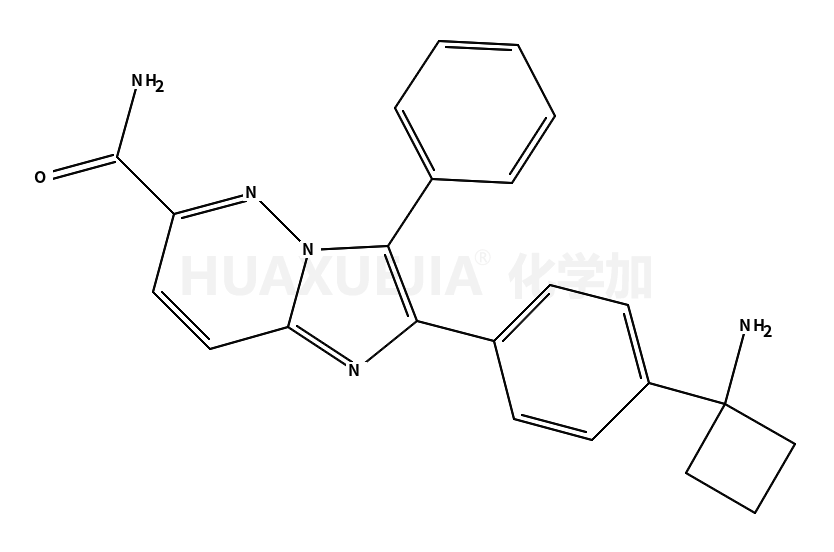 2-(4-(1-氨基环丁基)苯基)-3-苯基咪唑并[1,2-b]哒嗪-6-甲酰胺