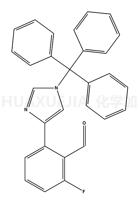 2-氟-6-(1-三苯甲基-1H-咪唑-4-)苯甲醛