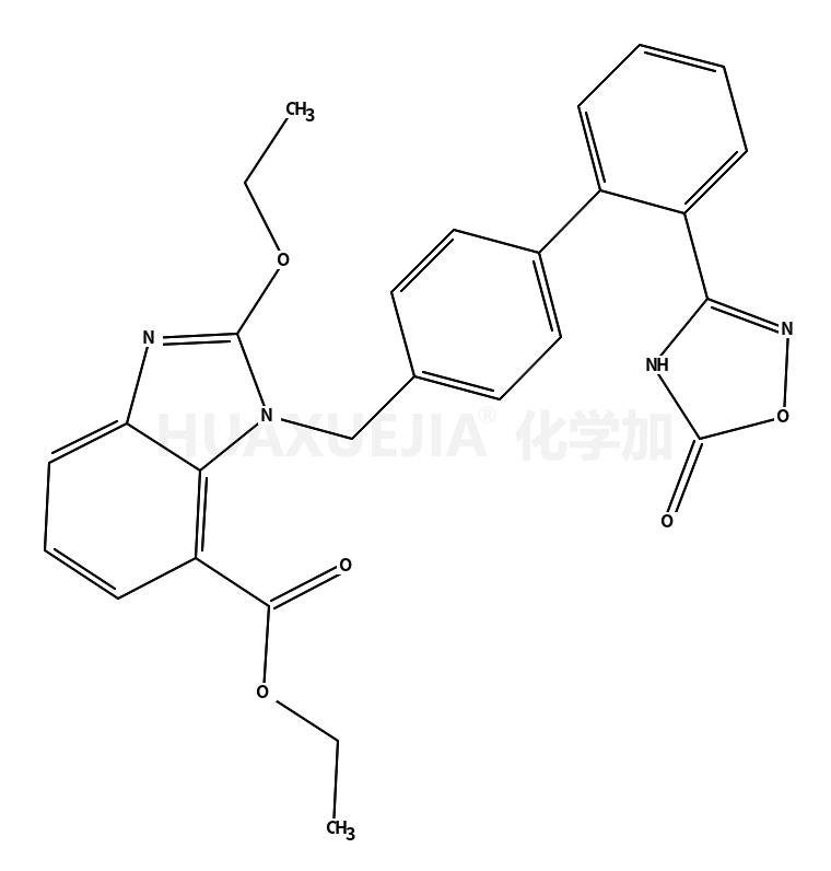 1-[[2'-(2,5-二氢-5-氧代-1,2,4-恶二唑-3-基)联苯-4-基]甲基]-2-乙氧基-1H-苯并咪唑-7-羧酸乙酯