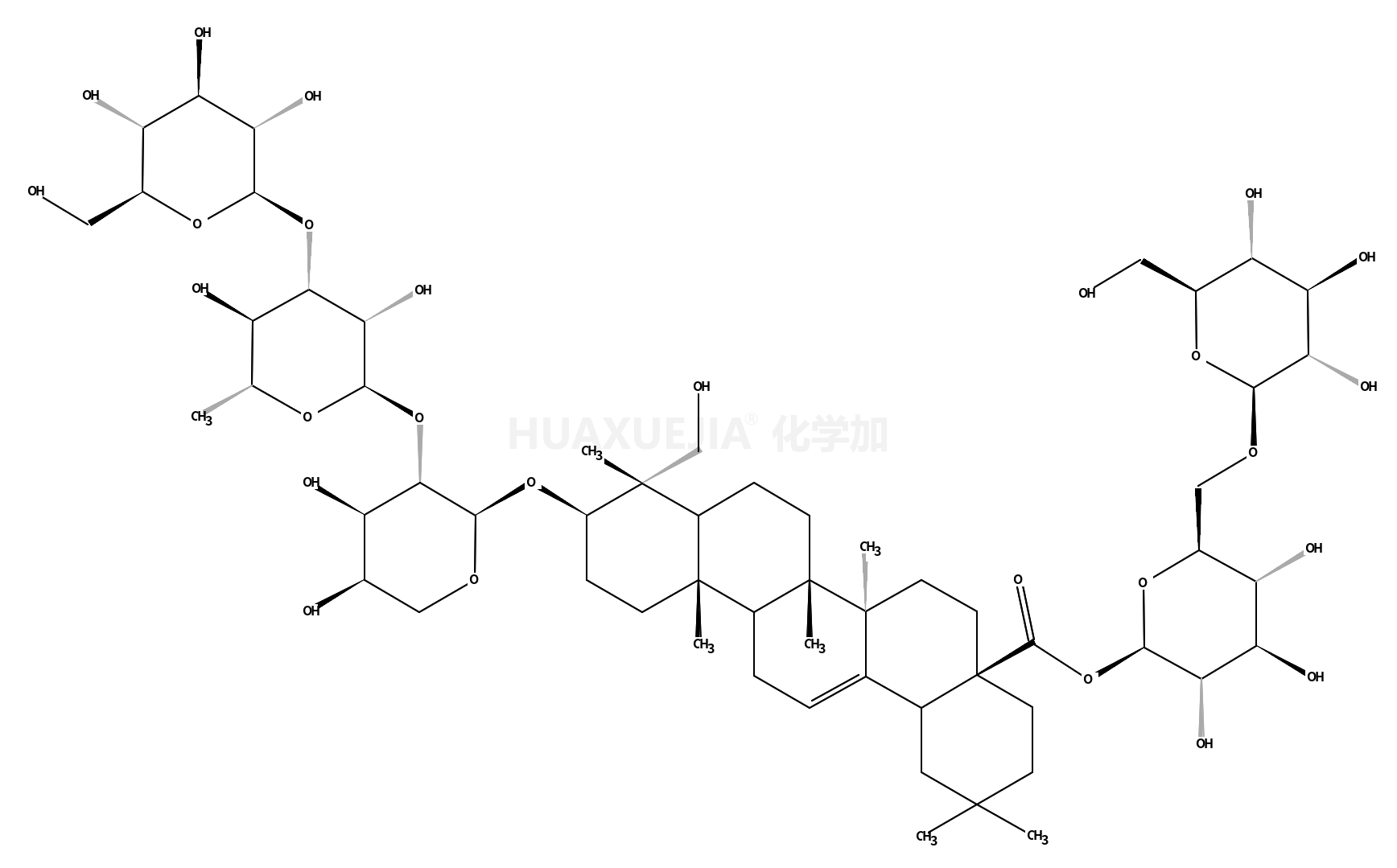 灰毡毛忍冬皂苷甲