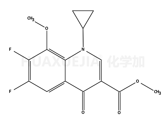甲基 1-环丙基-6, 7-二氟-8-甲氧基-4-氧代-1, 4-二氢喹啉-3-甲酸酯