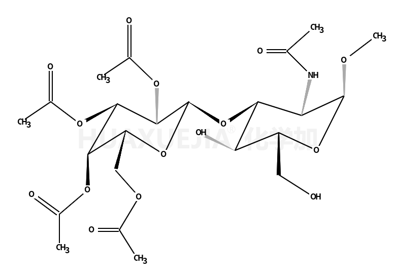 Methyl 2-acetamido-2-deoxy-3-O-(2,3,4,6-tetra-O-acetylhexopyranos yl)hexopyranoside