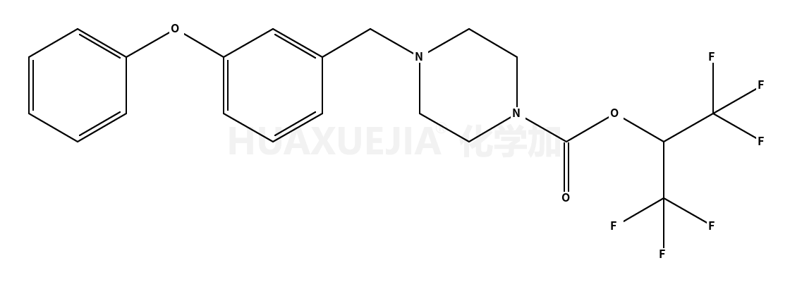 1,1,1,3,3,3-Hexafluoro-2-propanyl 4-(3-phenoxybenzyl)-1-piperazin ecarboxylate