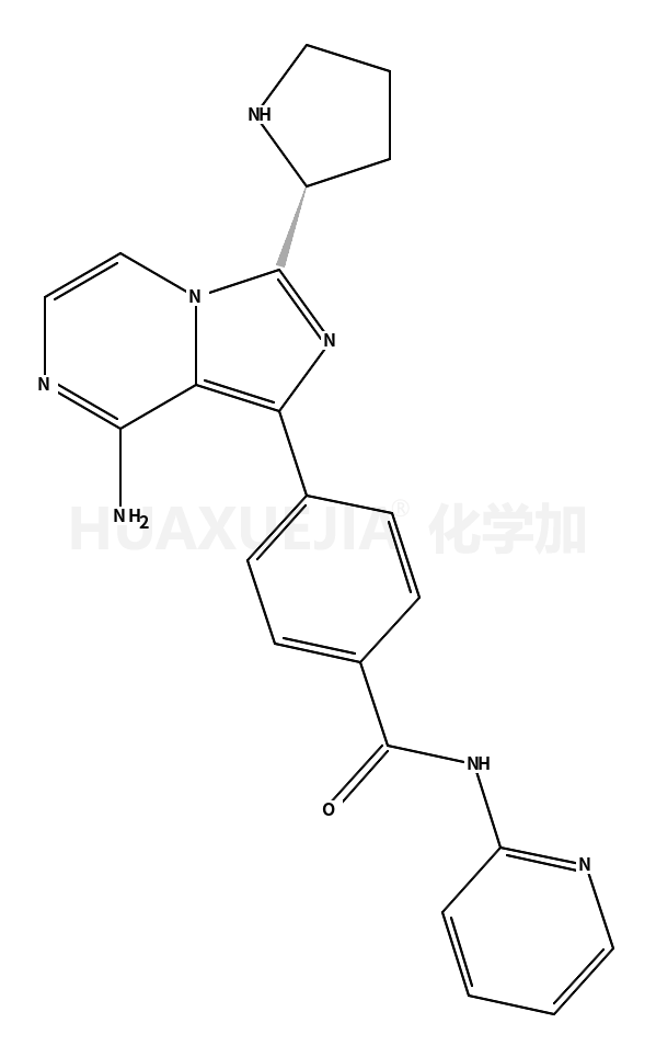 (S)-4-(8-amino-3-(pyrrolidin-2-yl)imidazo[1,5-a]pyrazin-1-yl)-N-(pyridin-2-yl)benzamide