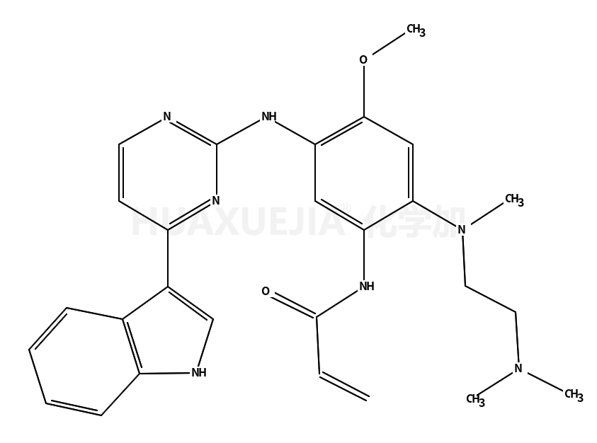 N-[2-[[2-(二甲基氨基)乙基]甲基氨基]-5-[[4-(1H-吲哚-3-基)-2-嘧啶基]氨基]-4-甲氧基苯基]-2-丙烯酰胺