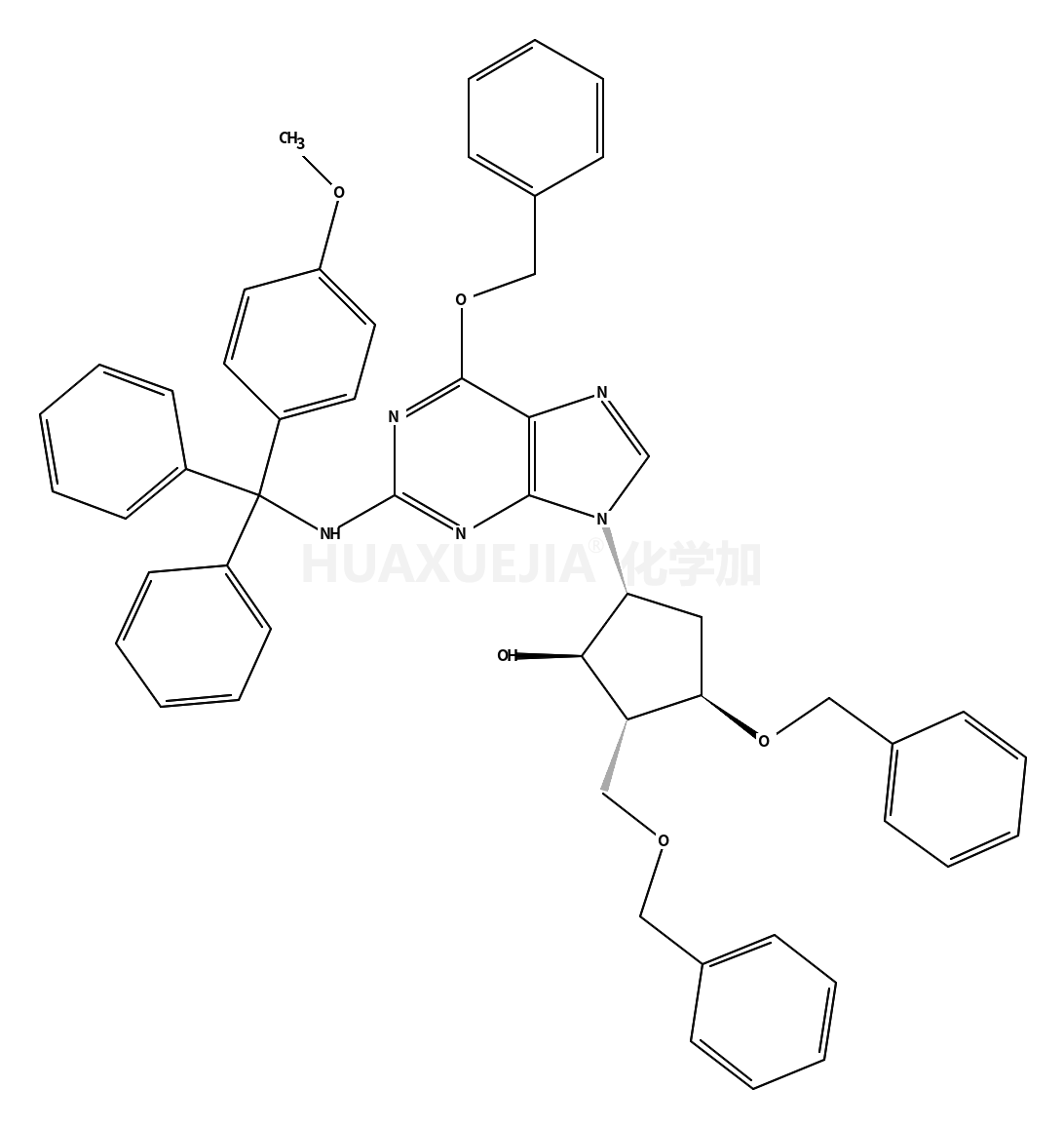 (2R,3S,5S)-3-苄氧基-5-[2-[[(4-甲氧基苯基)二苯基甲基]氨基]-6-苄氧基-9H-嘌呤-9-基]-2-苄氧基甲基环戊醇