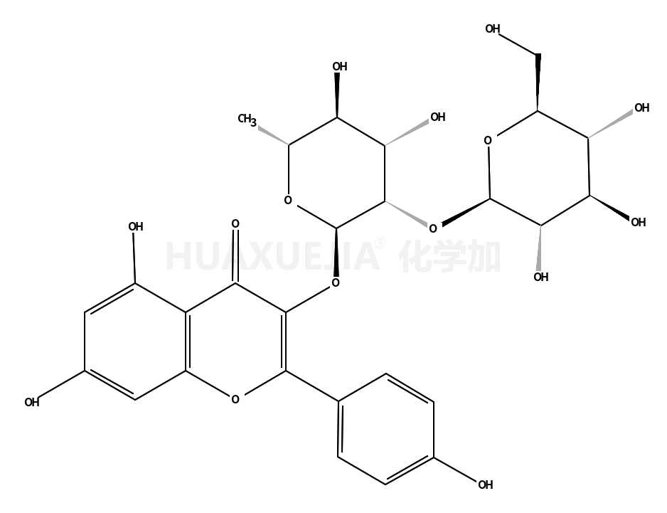 kaempferol-3-O-glucosyl(1-2)rhamnoside