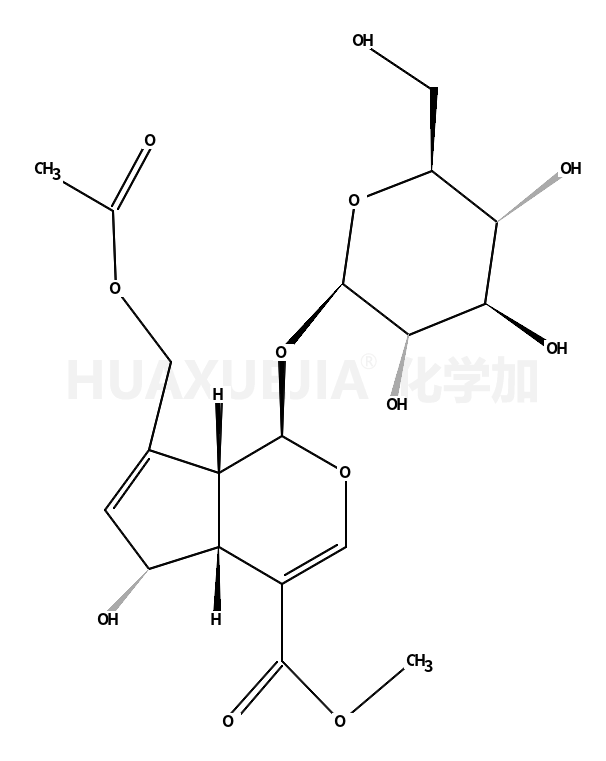 甲基 (1S,4aS,5S,7aS)-7-[(乙酰氧基)甲基]-1-(β-D-吡喃葡萄糖氧基)-5-羟基-1,4a,5,7a-四氢环戊二烯并[c]吡喃-4-羧酸酯