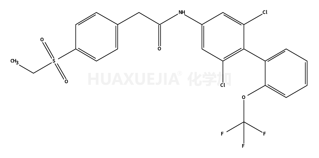 N-(2,6-二氯-2'-(三氟甲氧基)-[1,1'-联苯]-4-基)-2-(4-(乙基磺酰基)苯基)乙酰胺
