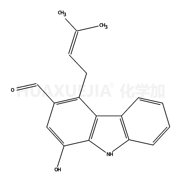 1-羟基-4-(3-甲基-2-丁烯基)-9H-咔唑-3-甲醛