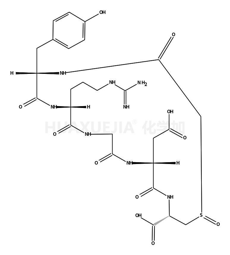 CYCLO(-D-TYR-ARG-GLY-ASP-CYS(CARBOXYMETHYL)-OH) SULFOXIDE