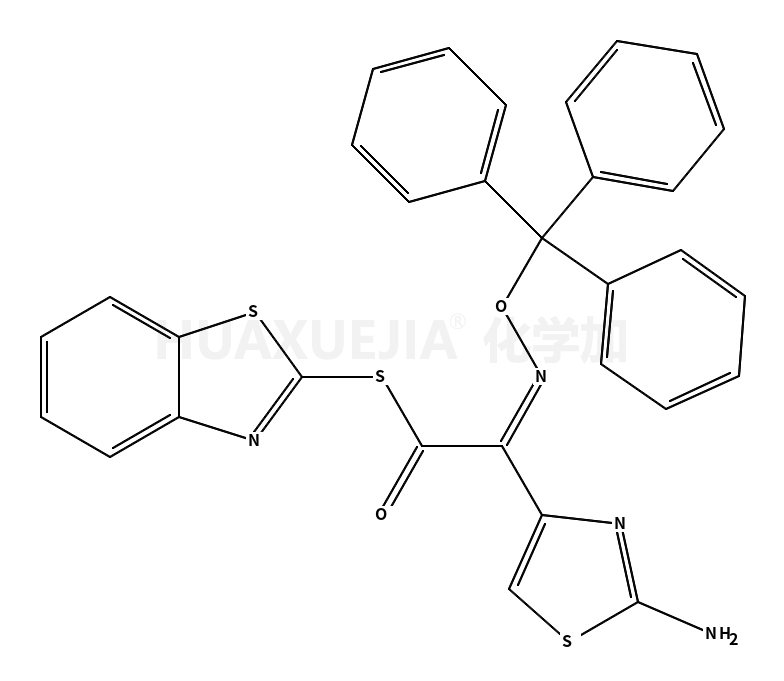 (Z)-2-(2-氨基噻唑-4-基)-2-三苯甲氧亚氨基乙酸(2-巯基苯并噻唑)酯