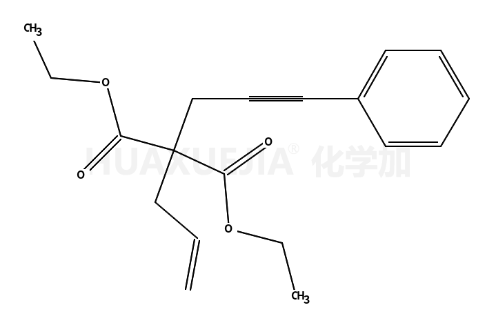 烯丙基-(3-苯基-2-丙炔)基丙二酸二乙酯