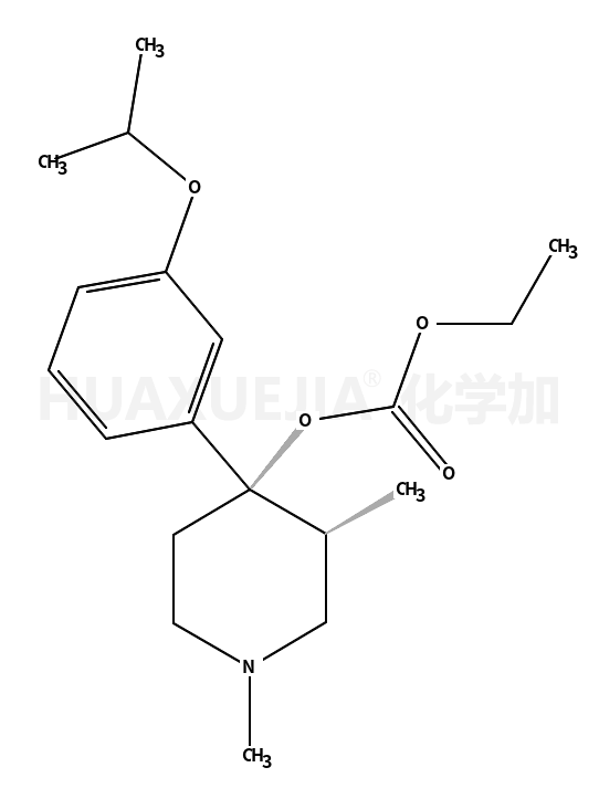Ethyl (3S,4R)-4-(3-isopropoxyphenyl)-1,3-dimethyl-4-piperidinyl c arbonate
