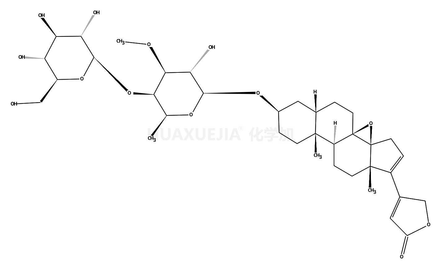 去氢欧夹竹桃甙葡萄糖基洋地黄糖甙