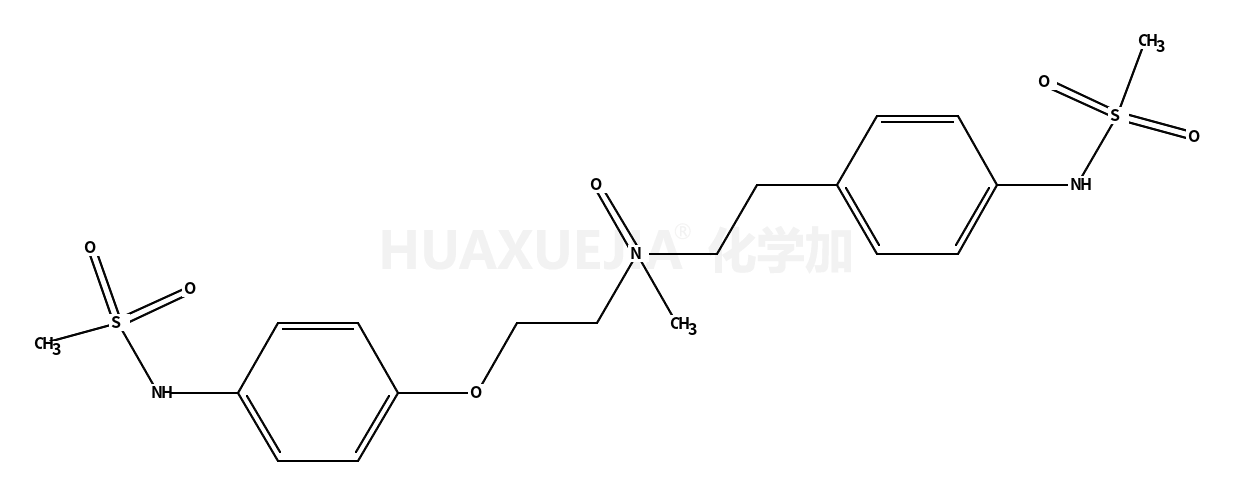甲磺酰胺,N-[4-[2-[甲基[2-[4-[(甲磺酰)氨基]苯氧基]乙基]羟基氨基]乙基]苯基]-