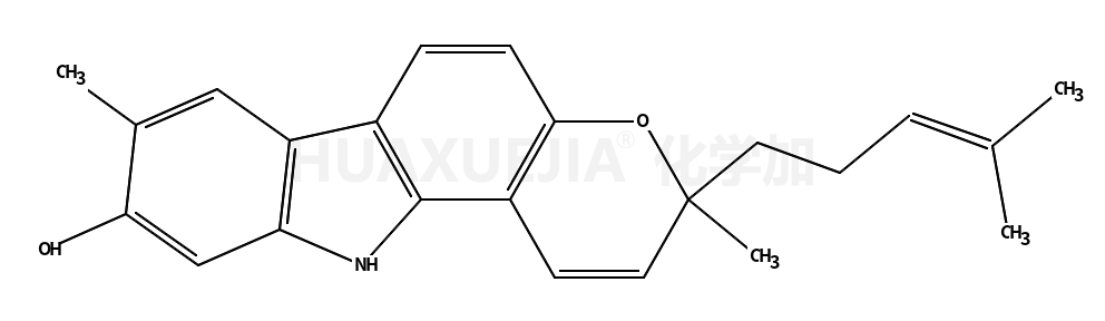 吡喃并[3,2-a]咔唑-9-酚,3,11-二氢-3,8-二甲基-3-(4-甲基-3-戊烯基)- (9CI)