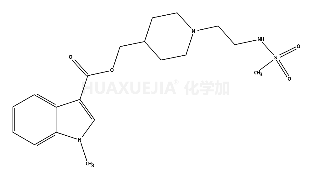 1-[2-(METHYLSULFONYL)-AMINO]ETHYL-4-PIPERIDINYLMETHYL 1-METHYL-1H-INDOLE-3-CARBOXYLATE