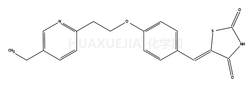 5-[[4-[2-(5-乙基-2-吡啶基)-乙氧基]苯基]亚甲基]-2,4-噻唑烷二酮
