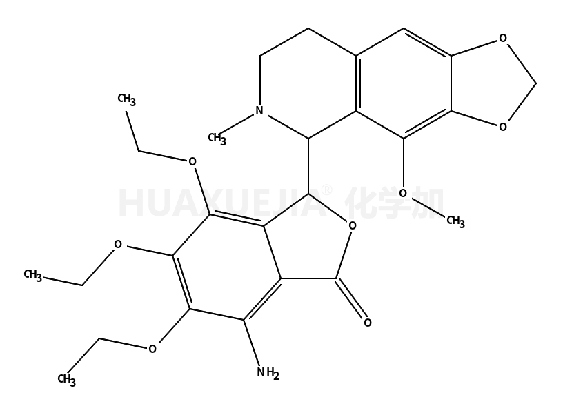 7-amino-4,5,6-triethoxy-3-(4-methoxy-6-methyl-7,8-dihydro-5H-[1,3]dioxolo[4,5-g]isoquinolin-5-yl)-3H-2-benzofuran-1-one