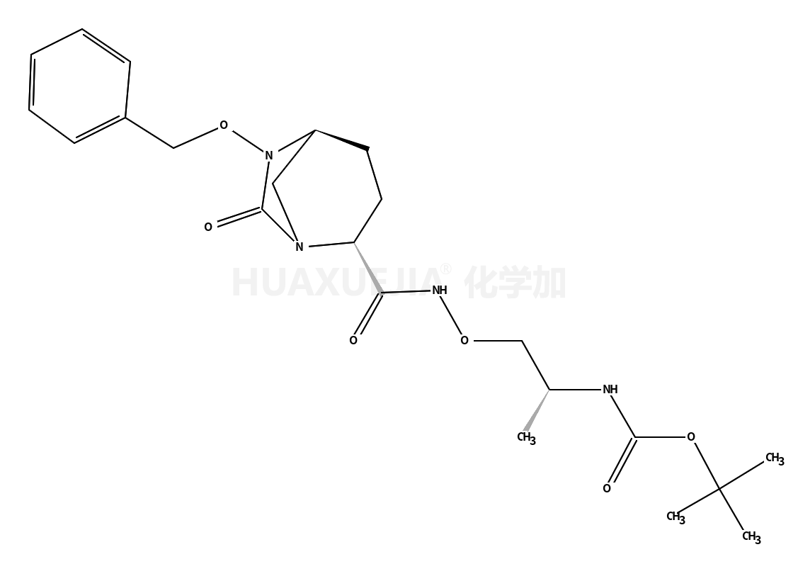 N-[(1S)-1-甲基-2-[[[[(1R,2S,5R)-7-氧代-6-(苯基甲氧基)-1,6-二氮杂双环[3.2.1]辛烷-2-基]羰基]氨基]氧基]乙基]氨基甲酸叔丁酯