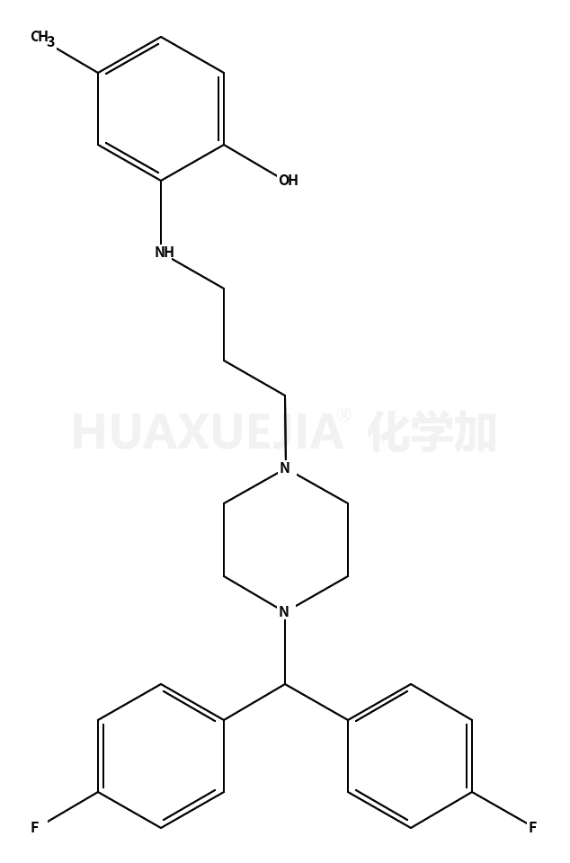 苯酚,2-[[3-[4-[二(4-氟苯基)甲基]-1-哌嗪基]丙基]氨基]-4-甲基-