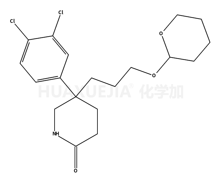 5-tetrahydropyranyloxypropyl-5-(3,4-dichlorophenyl)piperidone