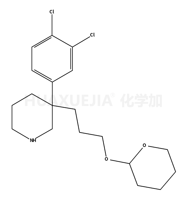 • Piperidine, 3-(3,4-dichlorophenyl)-3-[3-[(tetrahydro-2H-pyran-2-yl)oxy]propyl]-