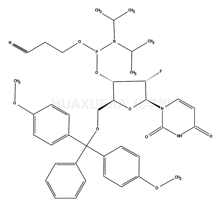 5’-O-(4,4-二甲氧基三苯甲基)-2’-脱氧-2’-氟尿苷-3’-(2-氰基乙基-N,N-二异丙基)亚磷酰胺