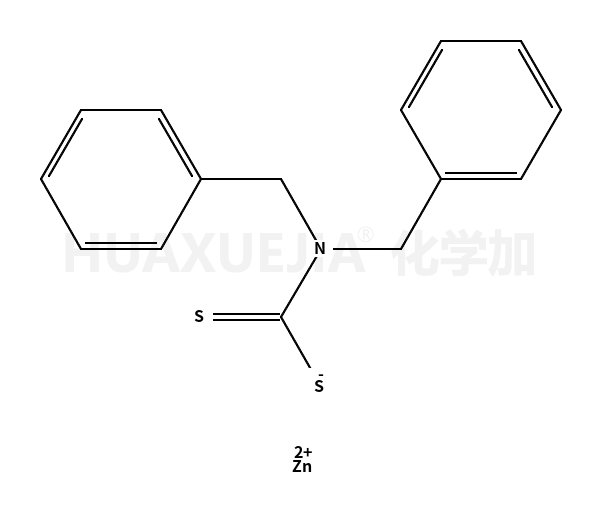 Zinc, bis[N,N-bis(phenylmethyl)carbamodithioato-κS,κS']-, (T-4)-