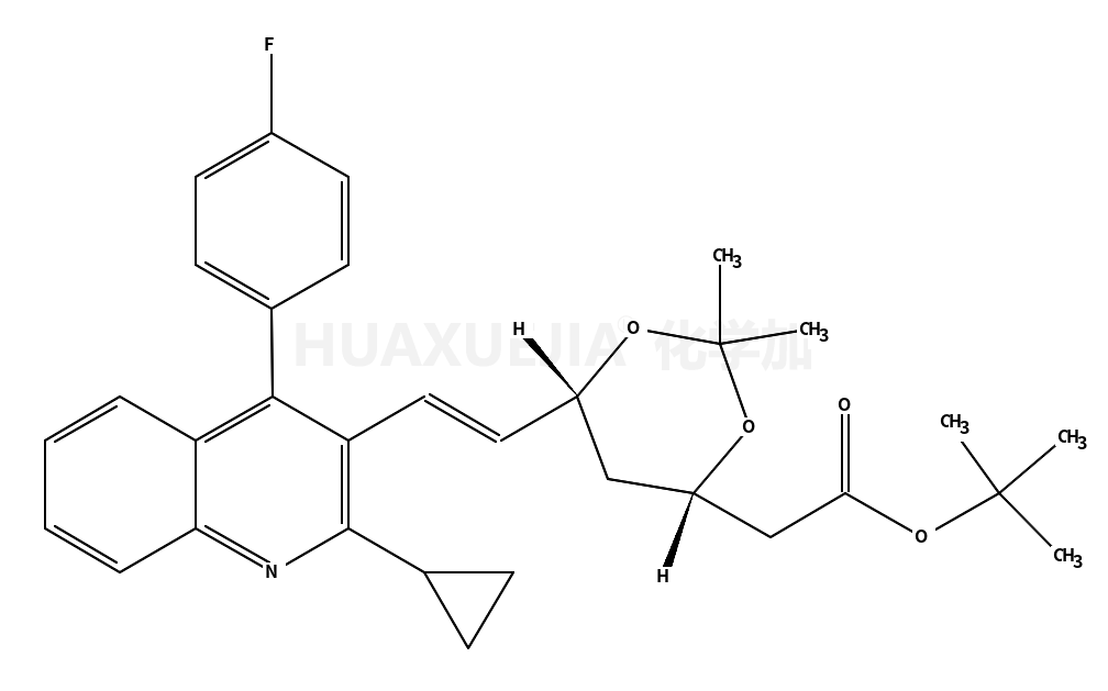 (4R,6S)-6-[[(1E)-2-環(huán)丙基-4-(4-氟苯基)-3-喹啉基]乙烯基]-2,2-二甲基-1,3-二氧六環(huán)-4-乙酸叔丁酯