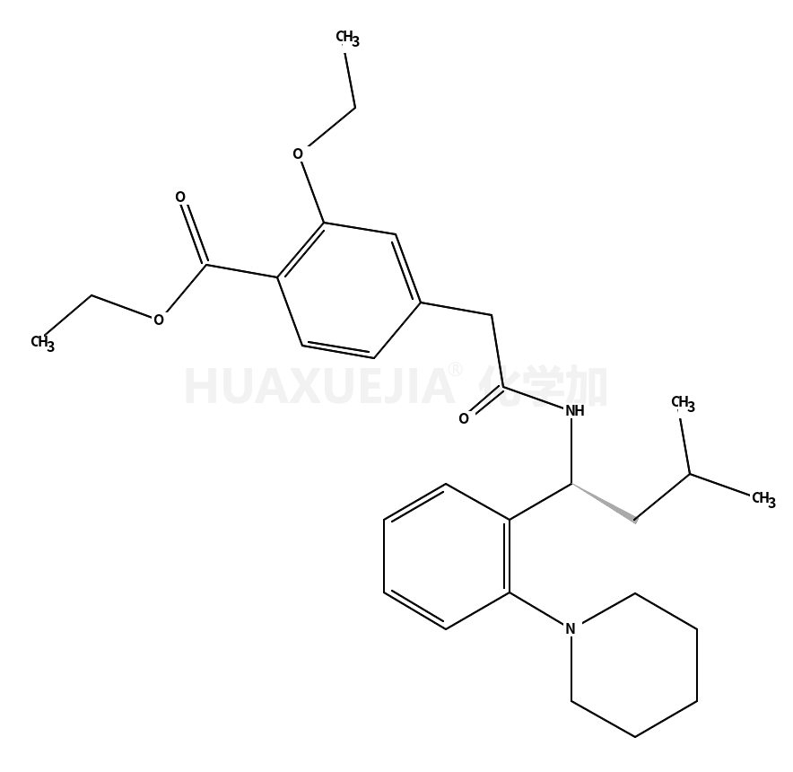 (+)-2-乙氧基-4-(N-3-甲基-1(S)-(2-(1-哌啶基)苯基)-丁基)羰基甲基)