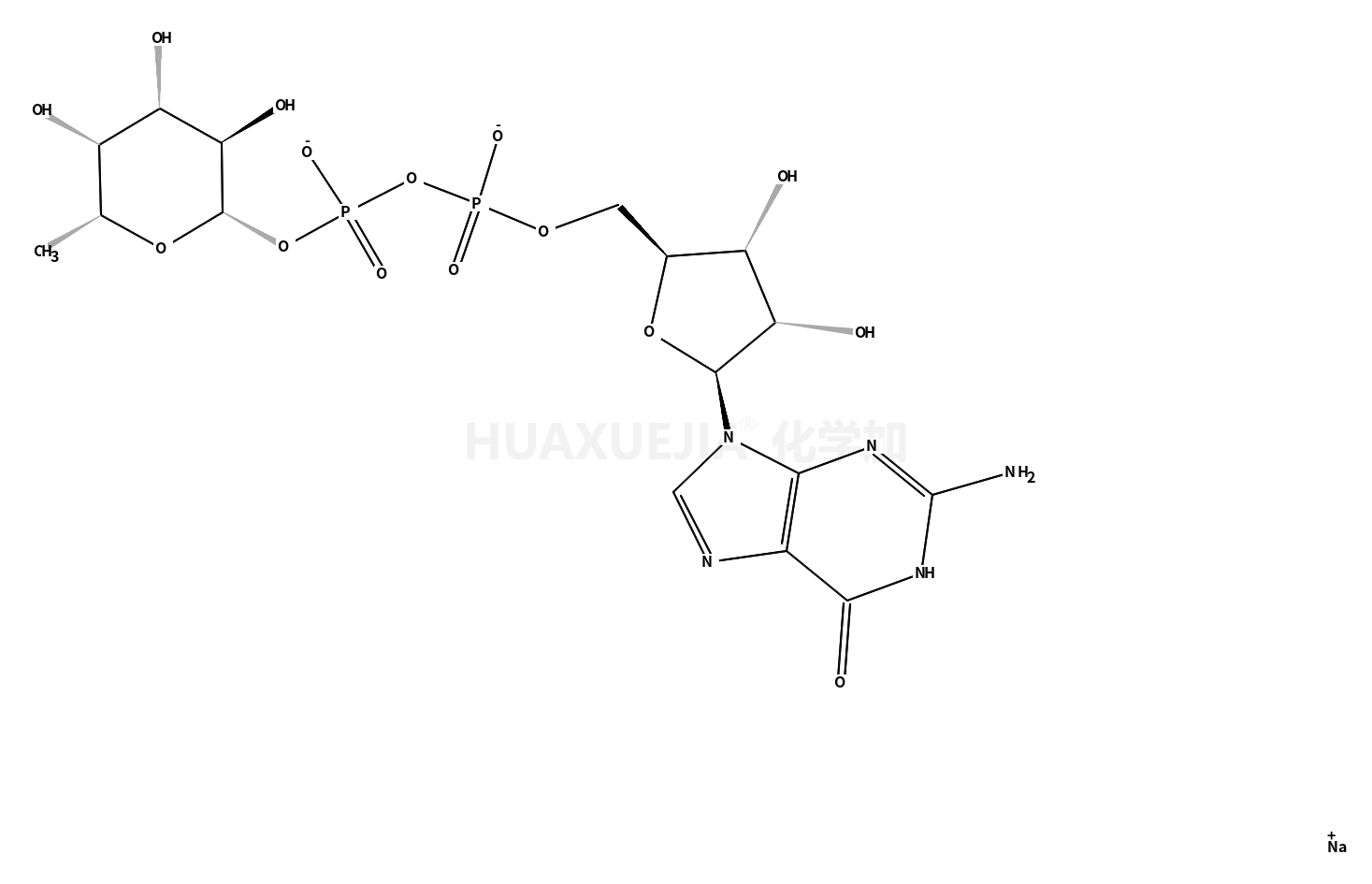 disodium,[[(2R,3S,4R,5R)-5-(2-amino-6-oxo-3H-purin-9-yl)-3,4-dihydroxyoxolan-2-yl]methoxy-oxidophosphoryl] [(2R,3S,4R,5S,6S)-3,4,5-trihydroxy-6-methyloxan-2-yl] phosphate