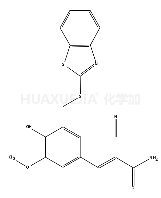 5-[(苯并噻唑-2-基)硫甲基]-4-羟基-3-甲氧基亚苄基氰基乙酰胺