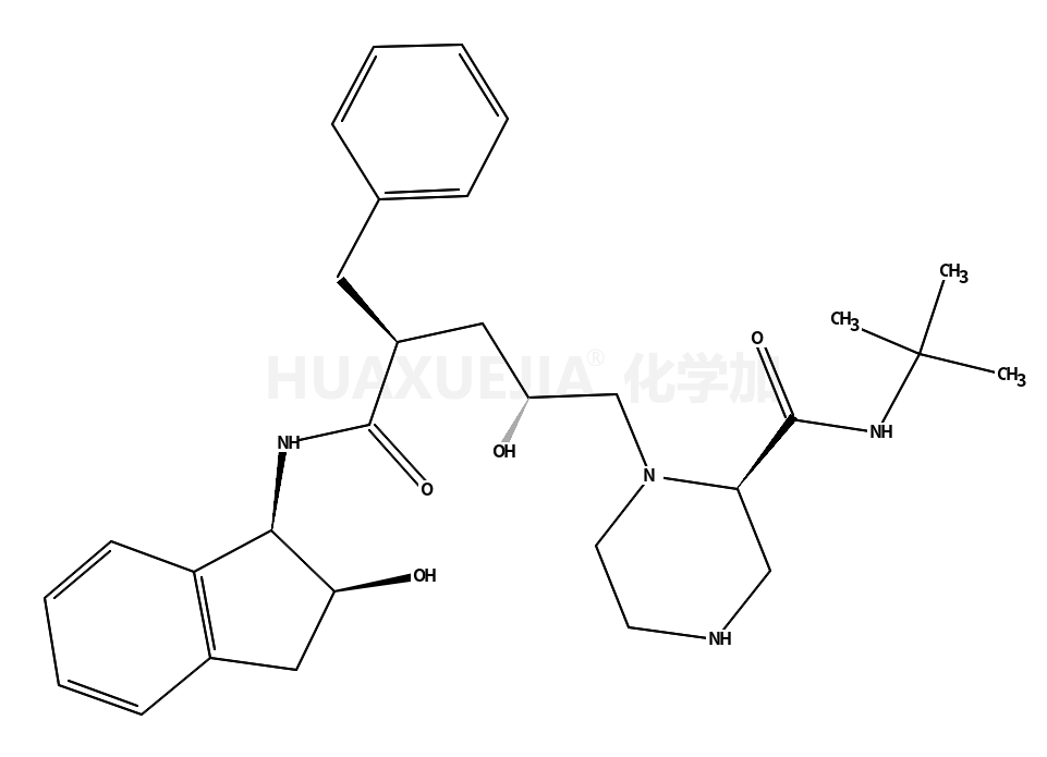 [1(1S,2R),5(S)]-2,3,5-三脱氧-N-(2,3-二氢-2-羟基-1H-茚-1-基)-5-[2-[(叔丁基氨基)甲酰]-1-哌嗪基]-2-(苯基甲基)-D-赤式-戊酰胺