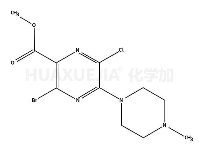 methyl 3-bromo-6-chloro-5-(4-methylpiperazin-1-yl)pyrazine-2-carboxylate