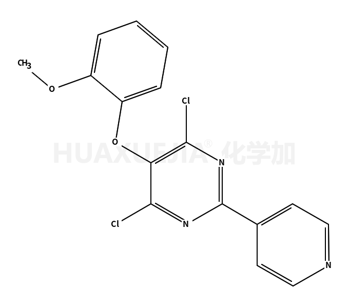 4,6-dichloro-5-(2-methoxyphenoxy)-2-(4-pyridyl)-pyrimidine