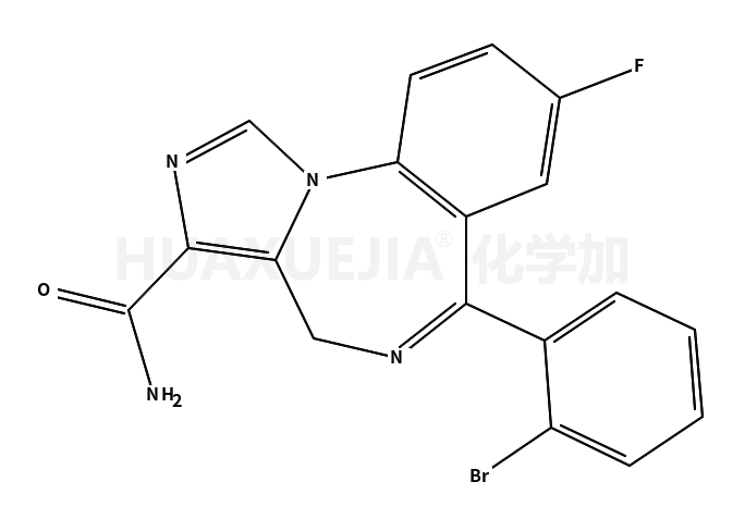 6-(2-bromophenyl)-8-fluoro-4H-imidazo[1,5-a][1,4]benzodiazepine-3-carboxamide