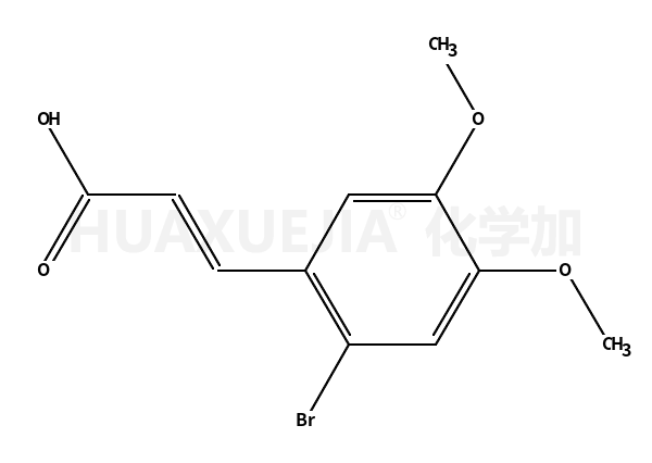 2-溴-4,5-二甲氧基肉桂酸