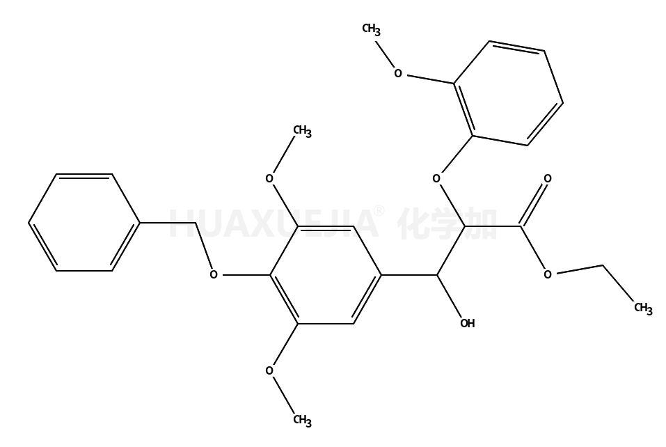 Ethyl 3-(4-(benzyloxy)-3,5-dimethoxyphenyl)-3-hydroxy-2-(2-methoxyphenoxy)propanoate