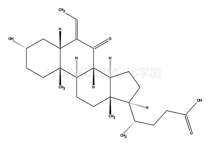 Cholan-24-oic acid, 6-ethylidene-3-hydroxy-7-oxo-, (3α,5β,6E)-